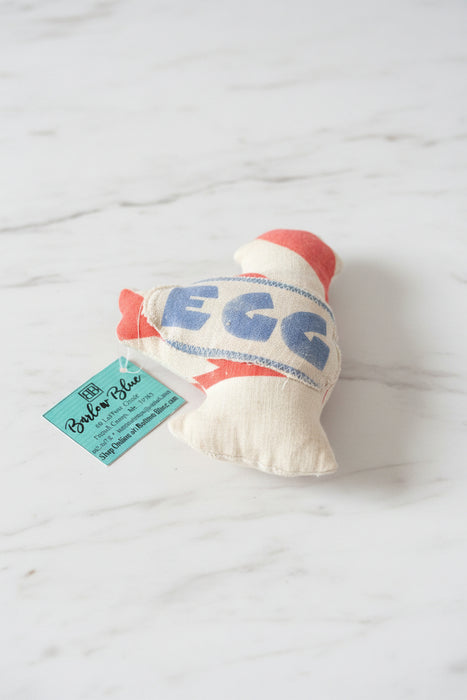 Miniature Hand Sewn Stuffed Chickens.  Made from Fun Fabric or Vintage Feed Sacks.
