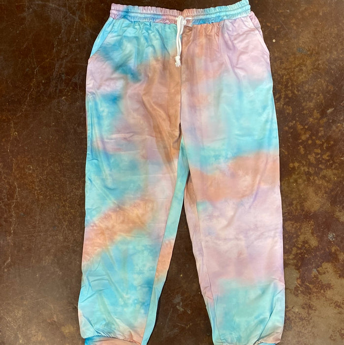 #19 Blue/Purple/Brown Tie Dye Jogger (2XL & 3XL ONLY)