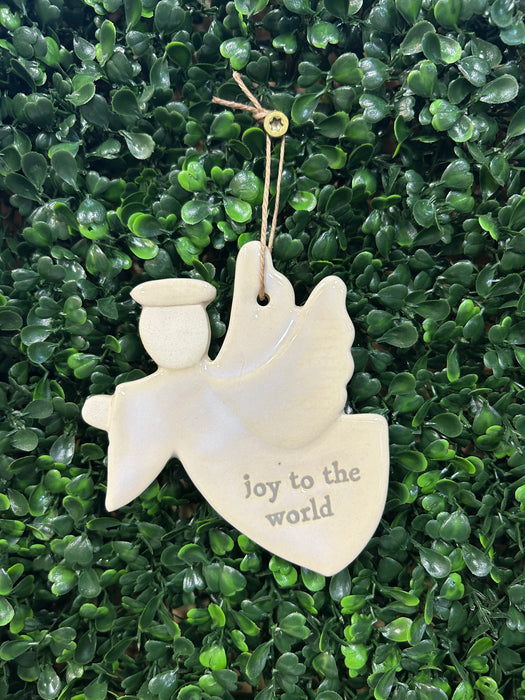 Joy to the World Angel Ornament