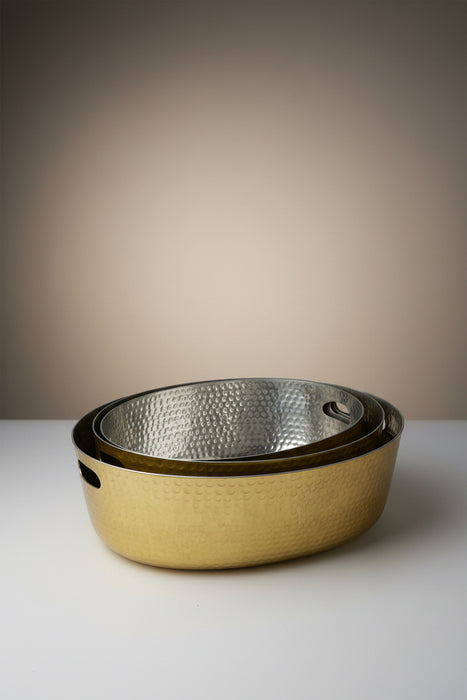 Gold hammered Bowls Perfect for decor, drinks, etc. 3 Sizes Available!