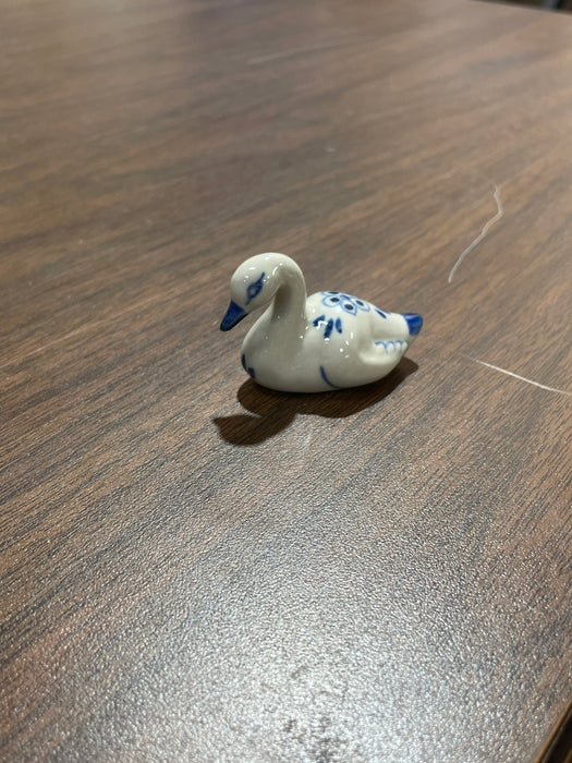 Blue & White Porcelain Trinkets. Small Animals. Range in size from 1" to 3"