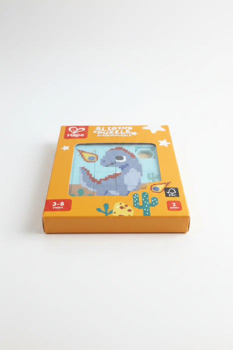 Hape Sliding Puzzle for kids - Space Monster & Dinosaur