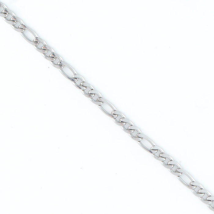 Figaro Chain Necklace Silver L: 3"