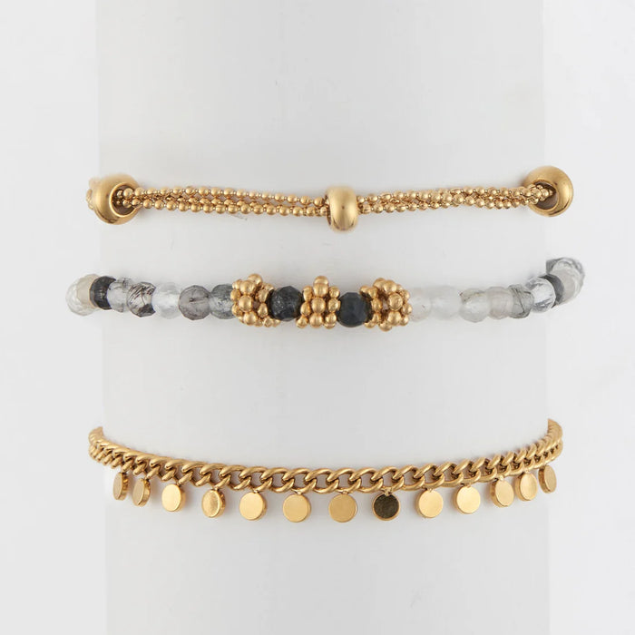 Narelle Waterproof Beaded Chain Bracelet