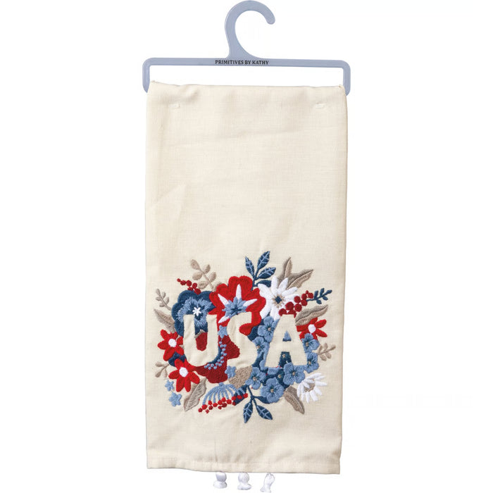 Floral USA Kitchen Towel