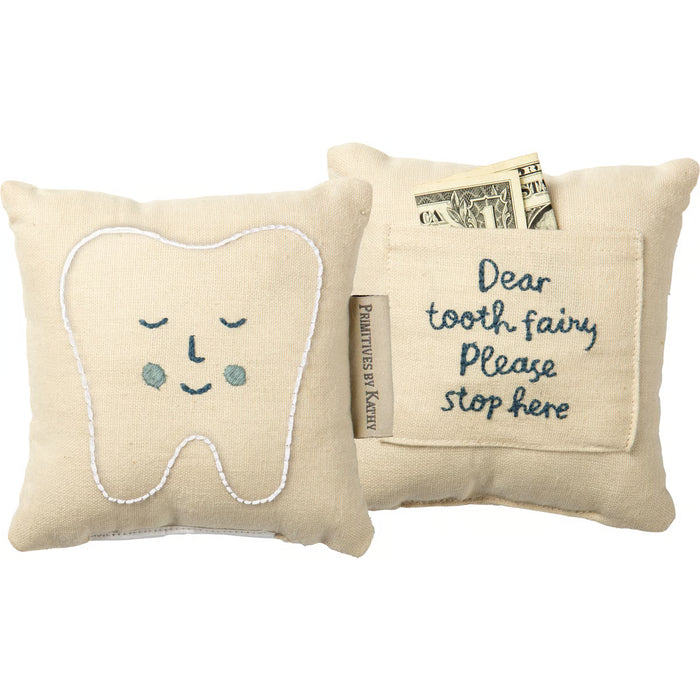 Tooth Fairy Pillow- Blue & Pink Colors Available!