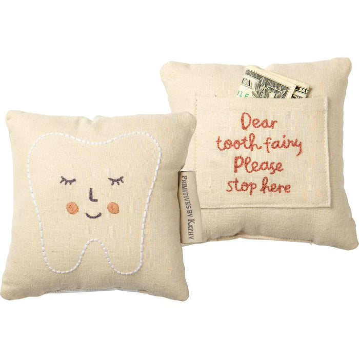 Tooth Fairy Pillow- Blue & Pink Colors Available!