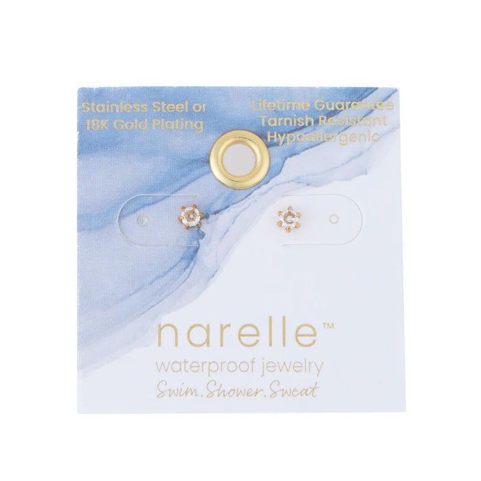 Narelle Waterproof 3mm Round Cubic Zirco Stud