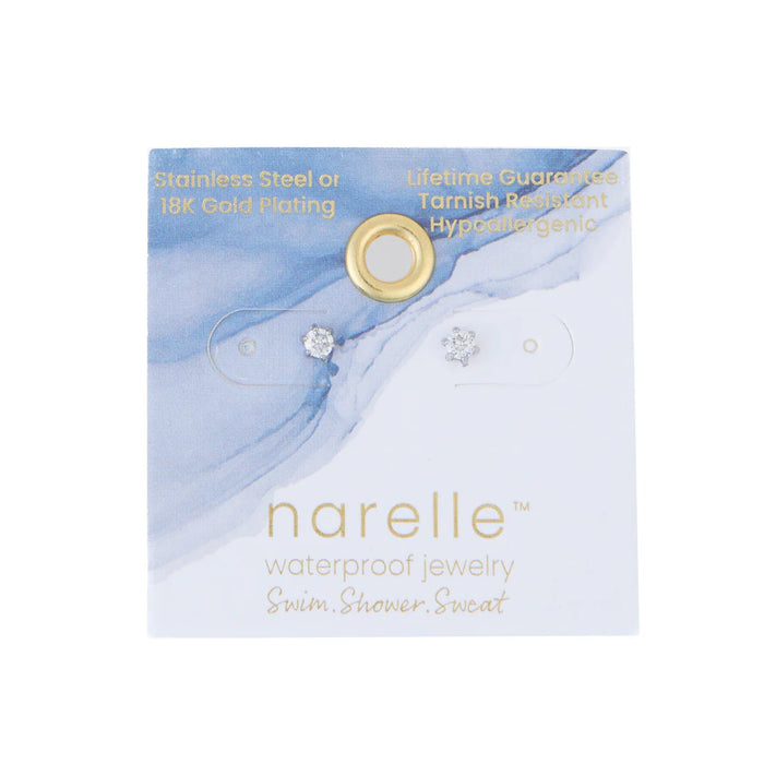 Narelle Waterproof 3mm Round Cubic Zirco Stud