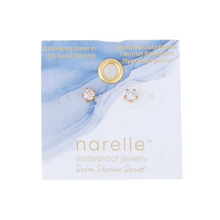 Narelle Waterproof 4mm Round Cubic Zirco Stud