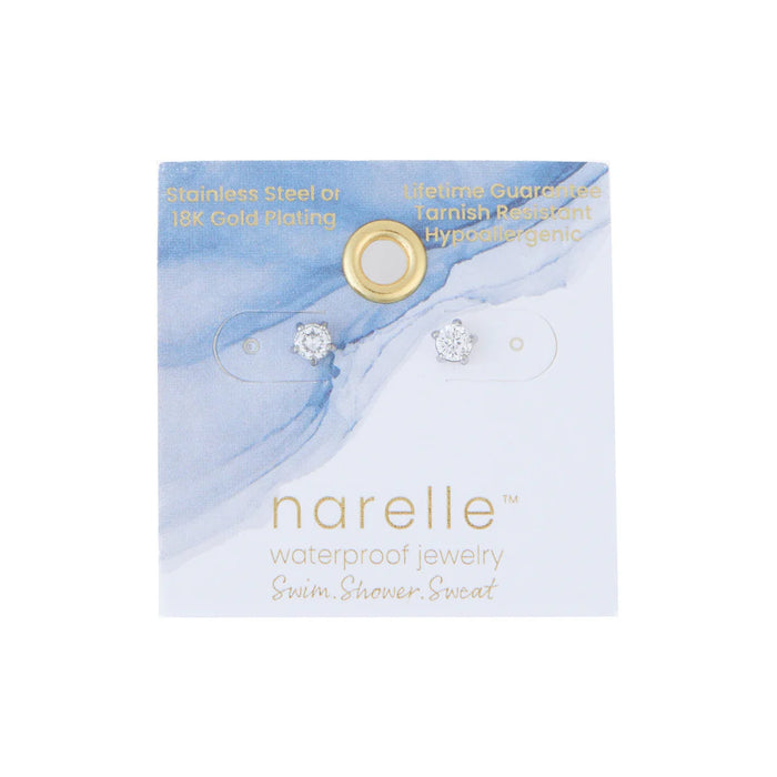 Narelle Waterproof 4mm Round Cubic Zirco Stud