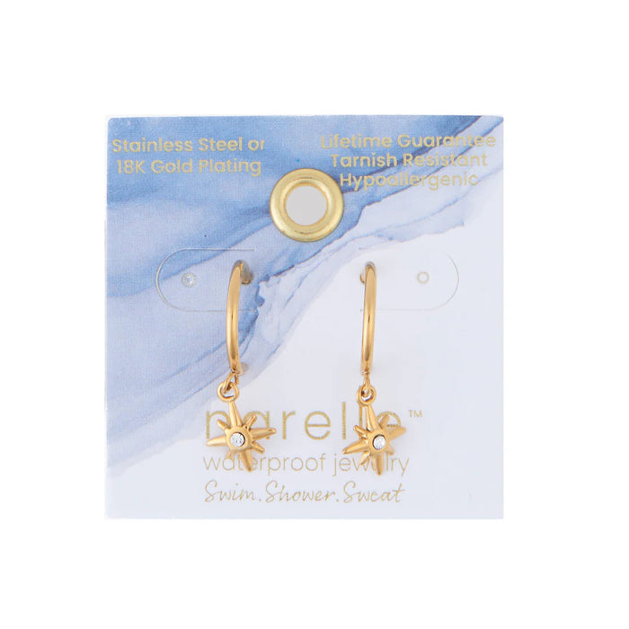 Narelle Waterproof Starburst Charm C Hoop