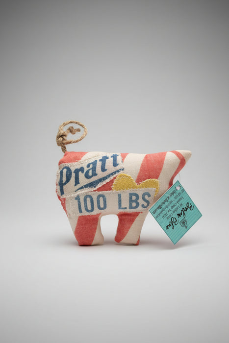 Miniature Hand Sewn Hog's.  Made from Fun Fabric or Vintage Feed Sacks.