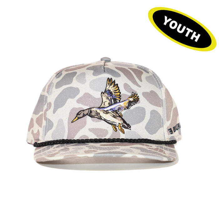YOUTH Cap - Burlebo Diving Mallard Classic Deer Camo Hat