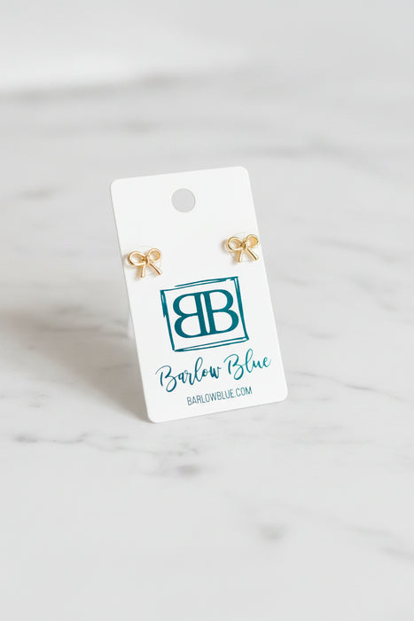 Dainty Bow Stud Earrings