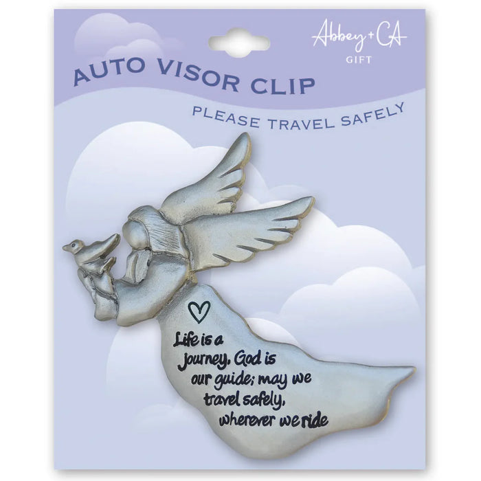 Life is a Journey Angel Visor Clips