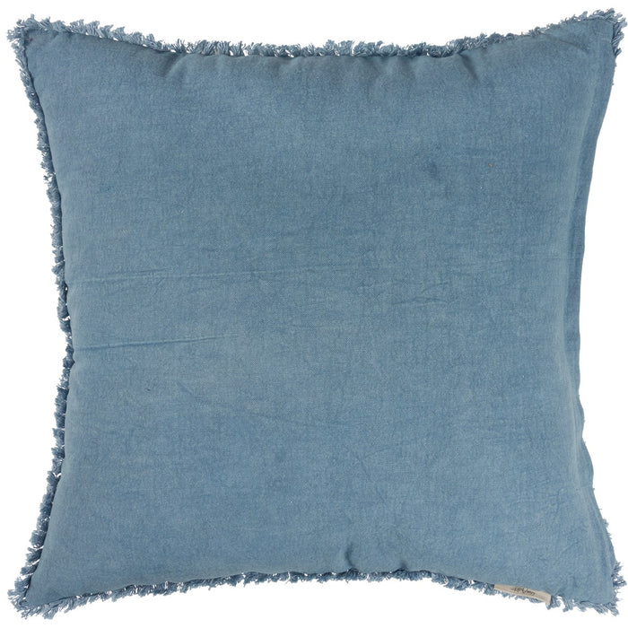 Indigo Blue Floral Pillow