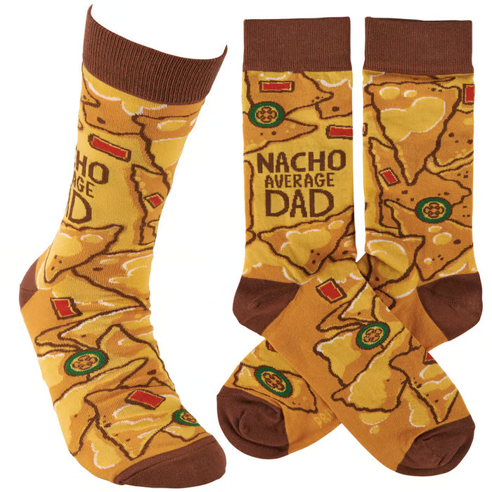 Nacho Average Dad Socks- One Size fits Most