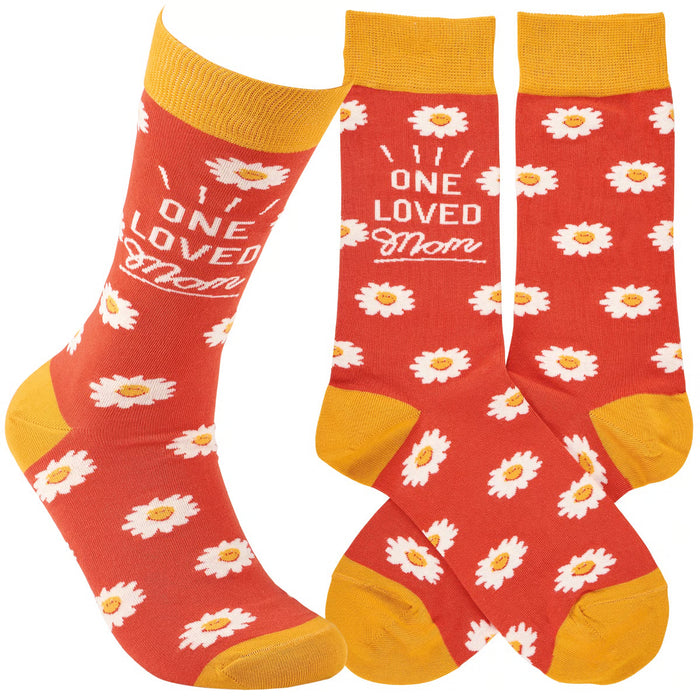 One Loved Mom Socks- One Size fits Most