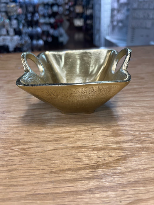 Rough Gold Small (5” x 4.5” x 3”) Serving Bowl.  Food Safe or Decorative