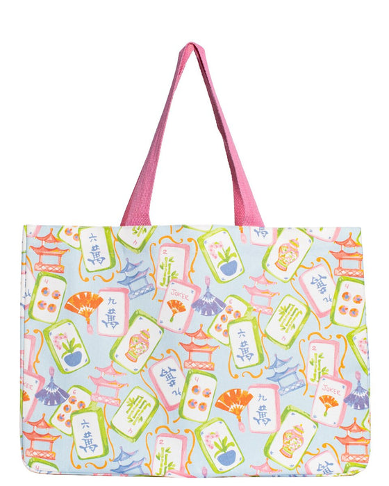 Mahjong Dreams Tote Blue/Multicolor