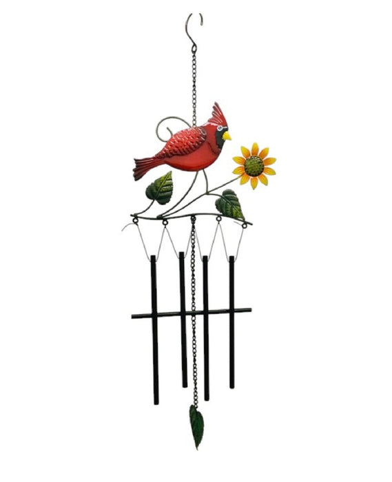 Cardinal w/Sunflower Chime 32"x11"