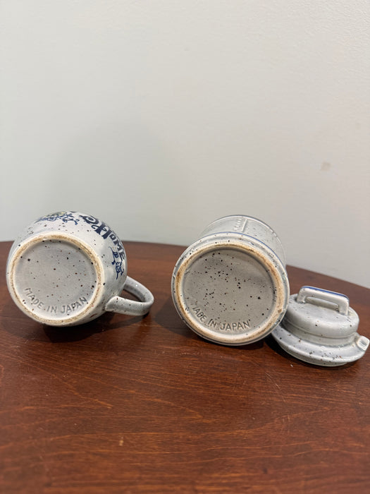 Vintage “Home Sweet Home” Creamer & Sugar Set – Made in Japan