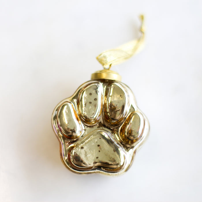 Paw Print Ornament - 2 Colors!