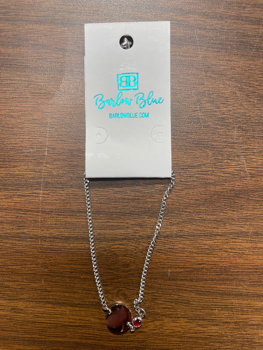 Silver Tone Birthstone Charm Bracelet