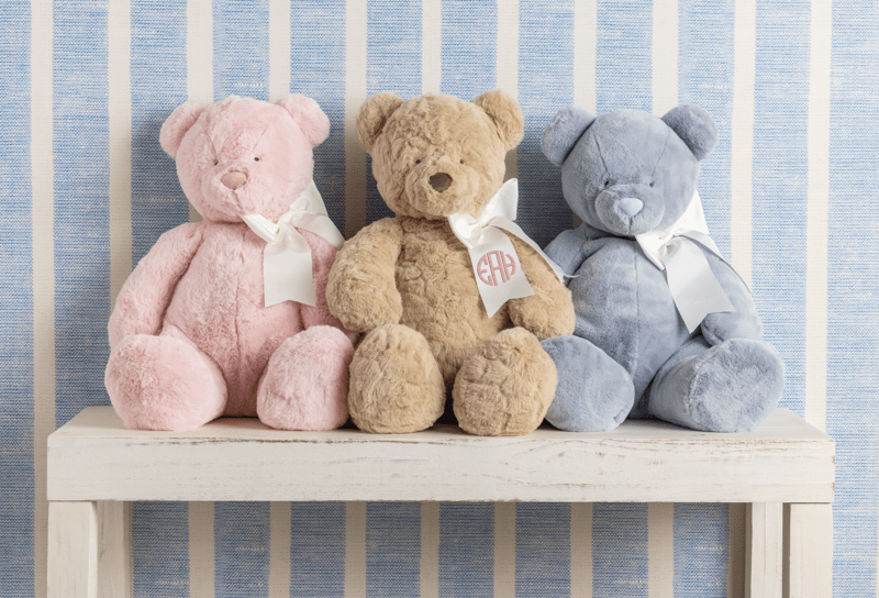 Large Honey Monogram Me Bear Plush Pal