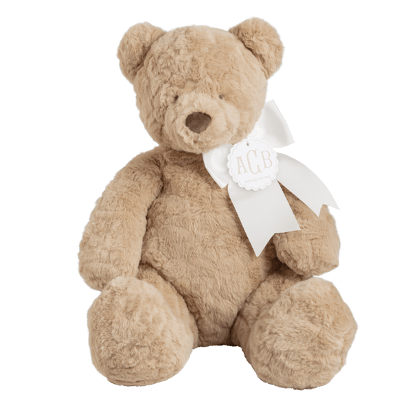 Large Honey Monogram Me Bear Plush Pal