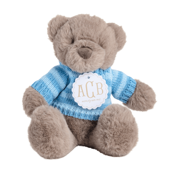 Bear Plush by Mudpie.  Pink or Blue