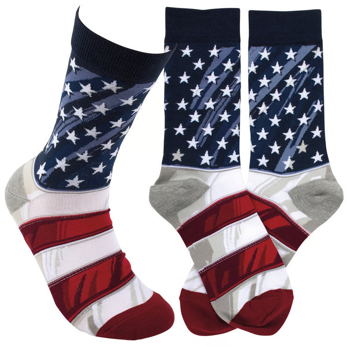 Stars And Stripes Socks- One Size fits Most