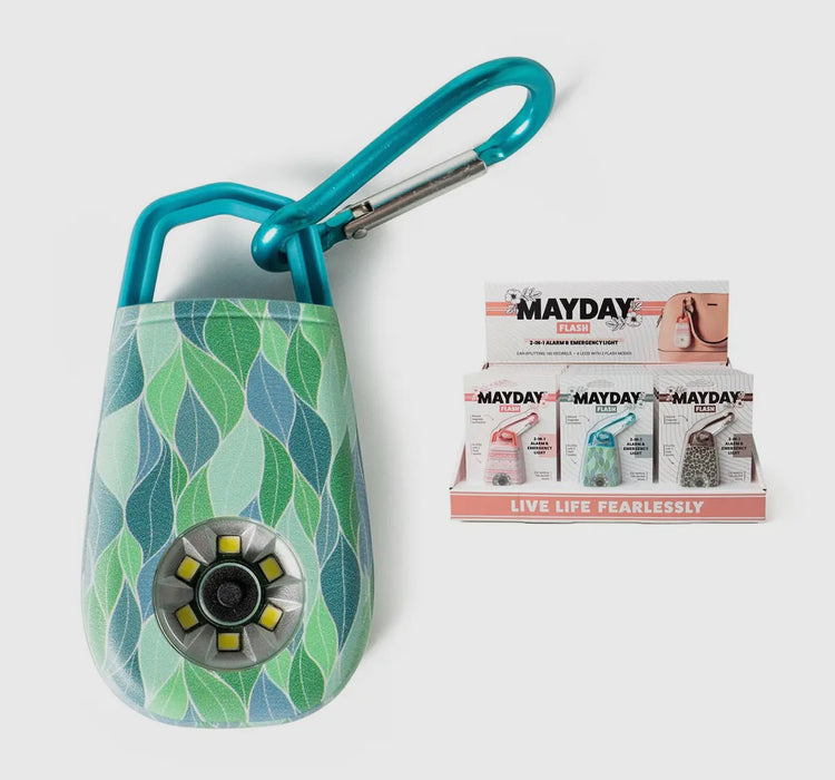 Mayday Ultra Flash.  Personal Alarm with Light.  The perfect keychain or purse clip for emergencies! 6 colors.
