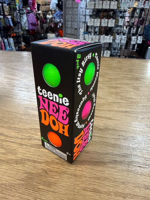 Teenie NeeDoh Squish Ball Small Groovy Glob - Set of 3 Squish Balls.