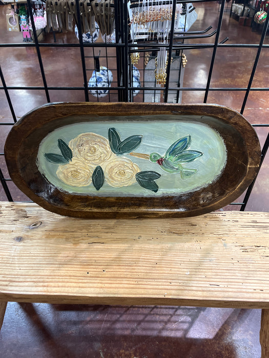 Large Hand Painted Dough Bowls by Alex Ladner