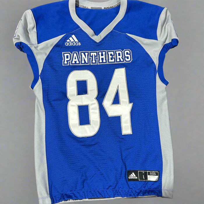 Retired Blue Panther Football Official Game Jerseys