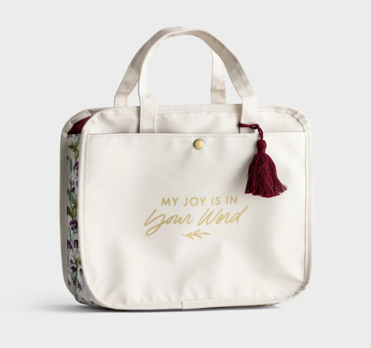 My Joy Is In Your Word - Bible Tote & Organizational Bag