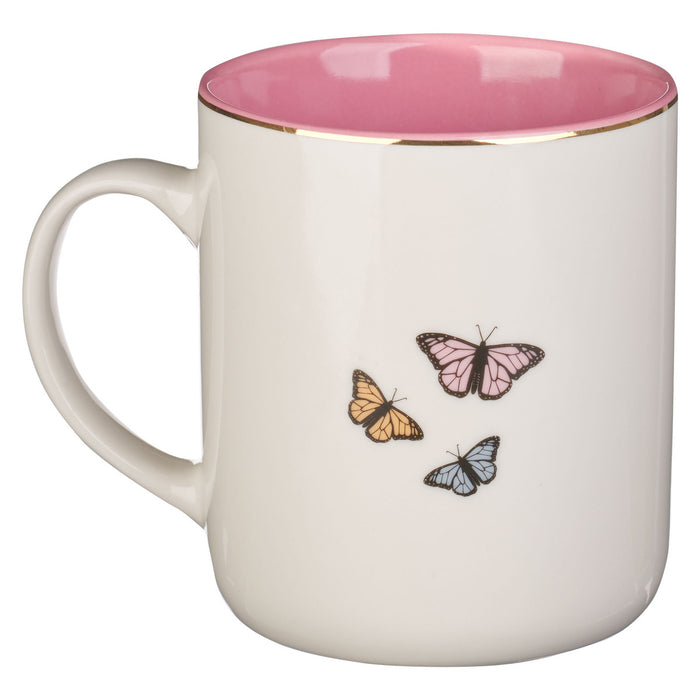 Friendship is Good for the Soul -White Daisy Ceramic Coffee Mug