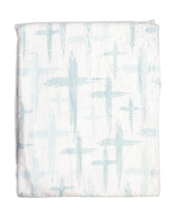 Have Faith Throw in Blue 50"x60"