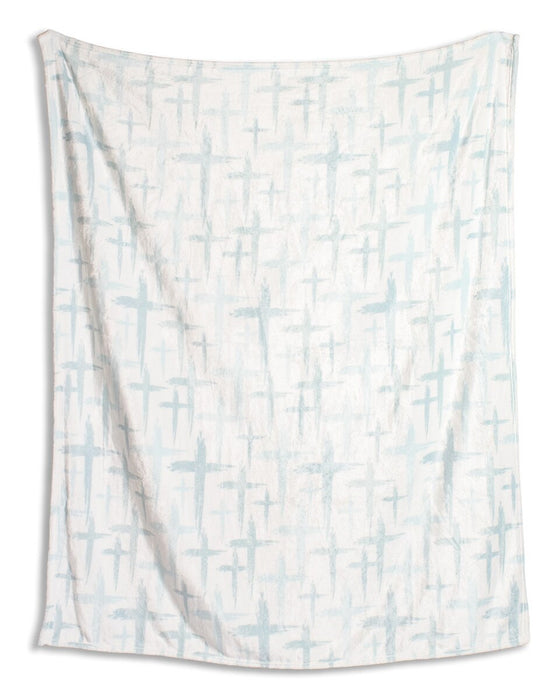 Have Faith Throw in Blue 50"x60"
