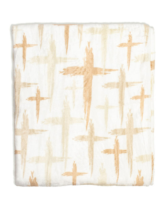 Have Faith Throw in Gold 50"x60"