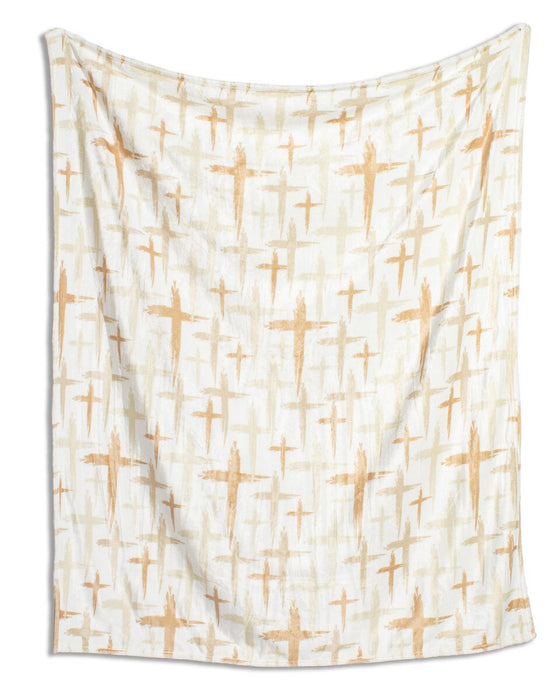 Have Faith Throw in Gold 50"x60"