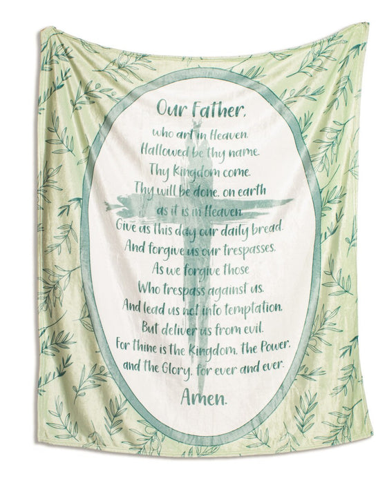 Our Father Prayer Throw 50"x60"