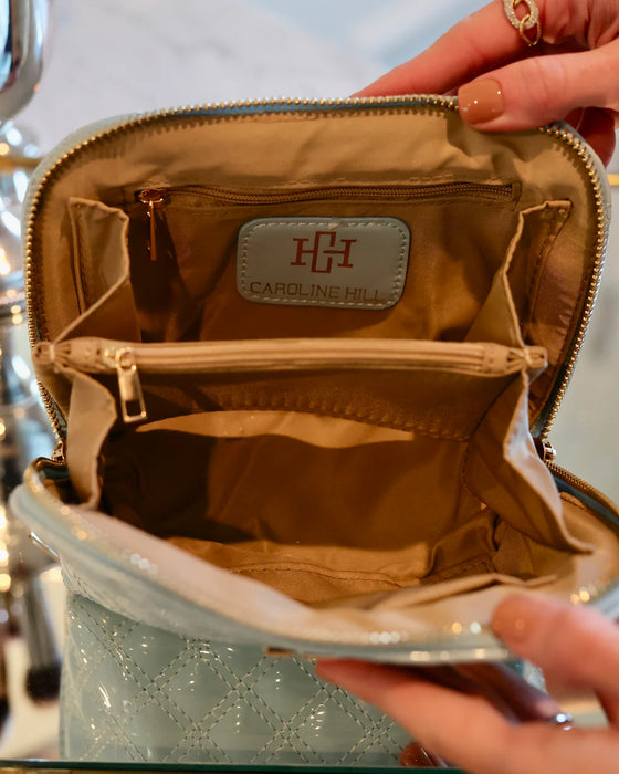 Ibiza Small Pouch Light Blue Patent by Caroline Hill