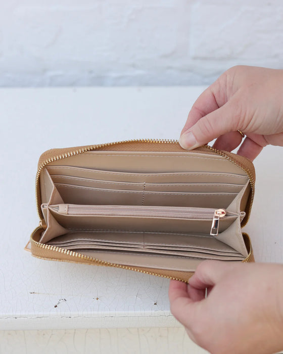 Penelope Wallet Natural Lattice by Caroline Hill