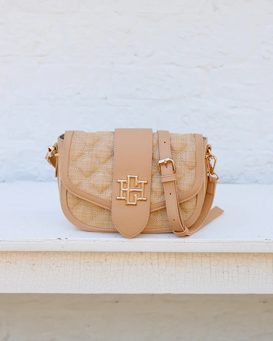 Griffin Natural DQ Crossbody Bag by Caroline Hill