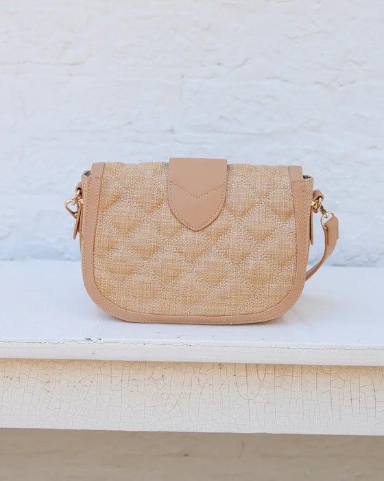 Griffin Natural DQ Crossbody Bag by Caroline Hill