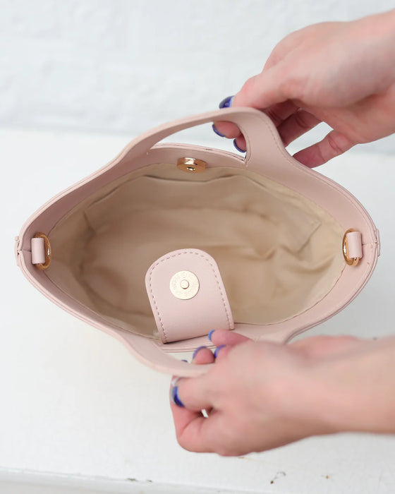 Emma Mini Tote Natural Blush by Caroline Hill