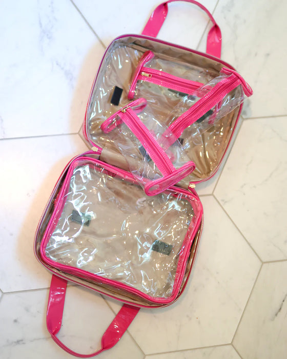 Punta Cana Large Case Hot Pink Patent by Caroline Hill